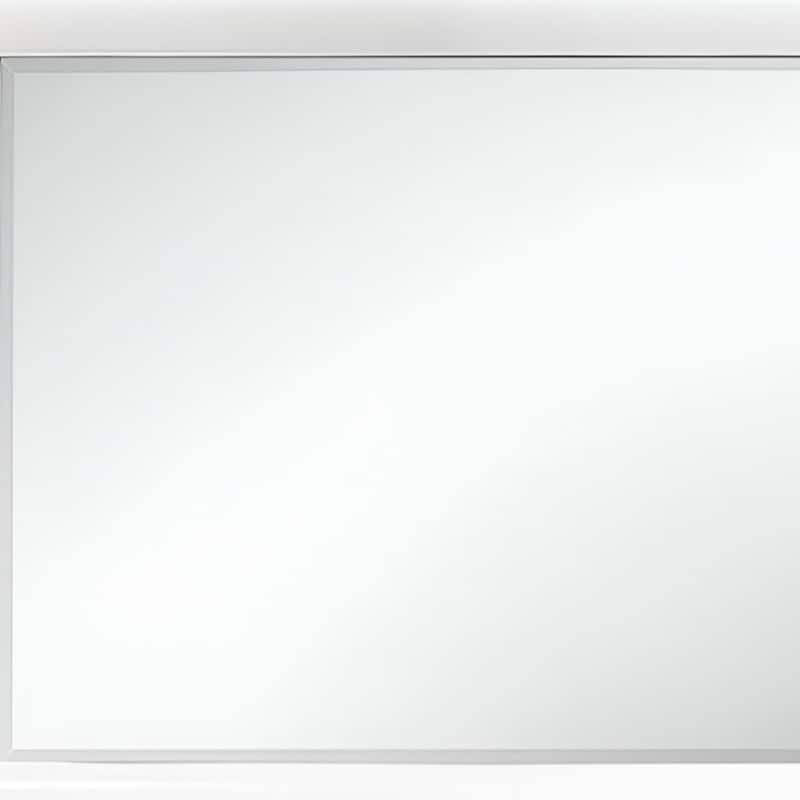 HomeRoots 35" Dark Gray Wood Framed Mounted Dresser Mirror