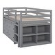 preview thumbnail 18 of 17, Twin Size Loft Bed with Retractable Writing Desk