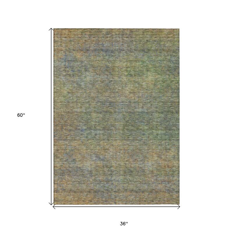 HomeRoots Abstract Transitional Rectangle Outdoor Rug