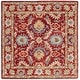 preview thumbnail 35 of 37, SAFAVIEH Handmade Blossom Menga Contemporary Wool Rug 6' Square - Red/Green - Square