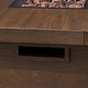 preview thumbnail 7 of 16, Breakwater Outdoor 6 Piece Wood and Wicker Chat Set with Fire Pit by Christopher Knight Home