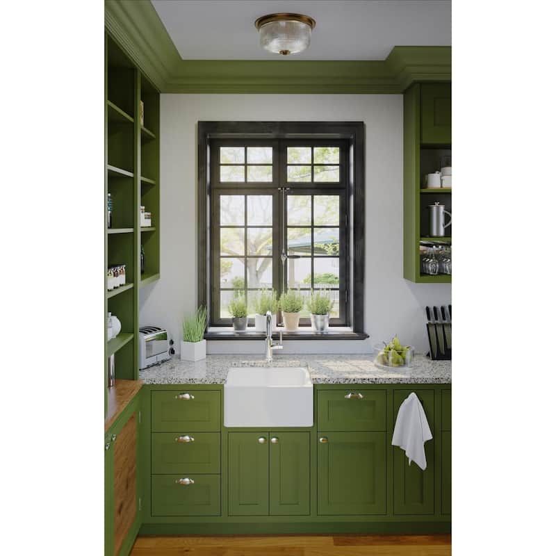 Progress Lighting Archie Collection Two-Light 12-3/8" Close-to-Ceiling