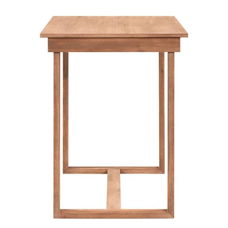 Farmhouse Counter Height 5-Piece Dining Table Set with 1 Rectangular Dining Table and 4 Dining Chairs for Small Places