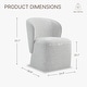 preview thumbnail 15 of 51, Spruce & Spring Kyle Morden Fabric Dining Room Chair with Casters Wrap-round Back