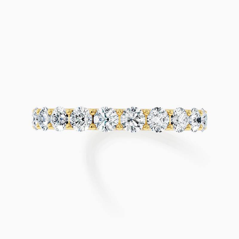 Auriya 14k Gold Round Lab Grown Diamond Half Eternity Band 1.00 - 4.50 ct. tw. (F-G, VS)