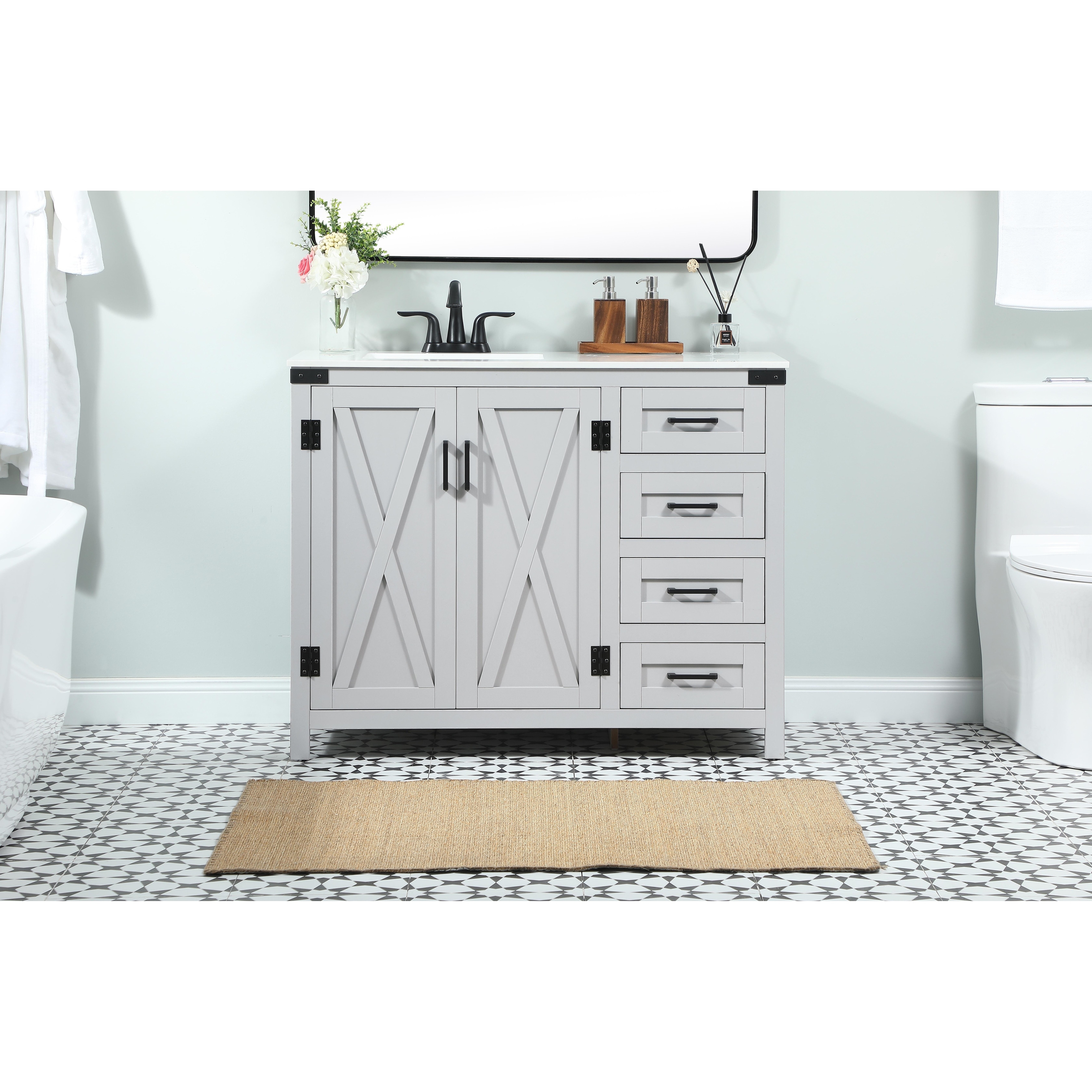 Vine 42 - 48 Inch Single Bathroom Vanity