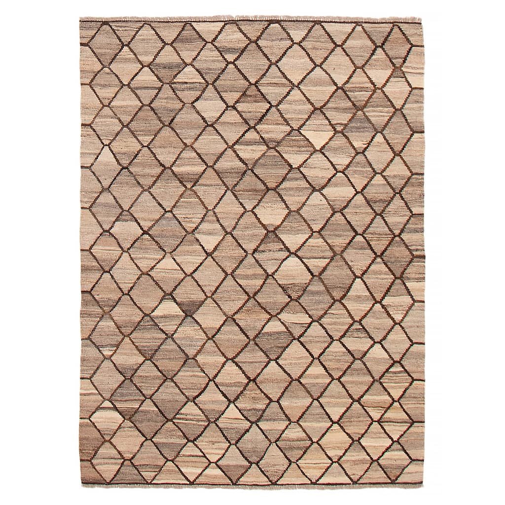 Sivas Taupe Kilim 5'0" x 6'8" - 5'0 x 6'8