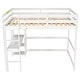 preview thumbnail 12 of 91, Modern Solid Wood Loft Bed with Built-in Desk, Safety Ladder
