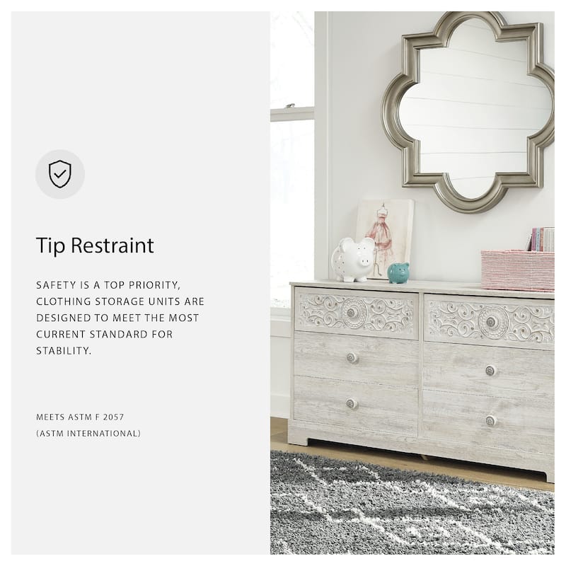 Signature Design by Ashley Paxberry White Dresser