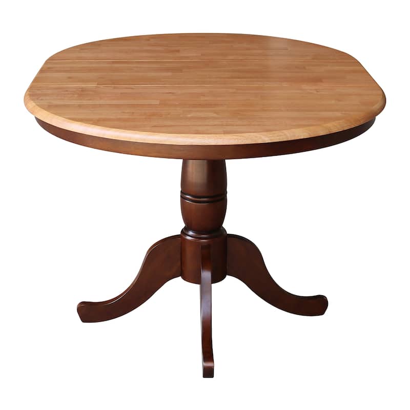 Copper Grove Wychwood Round 36-inch Pedestal Table with 12-inch Leaf