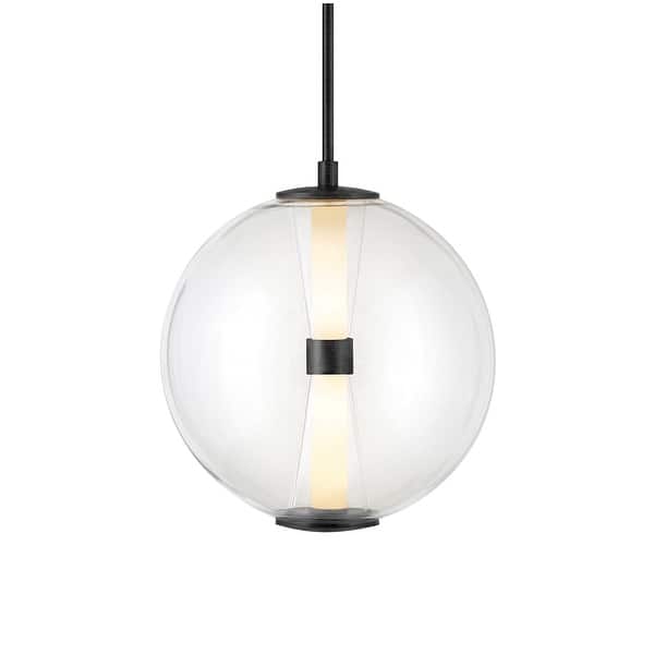 slide 2 of 9, Hinkley Lighting 33107 Elin 14" Wide LED Pendant Black