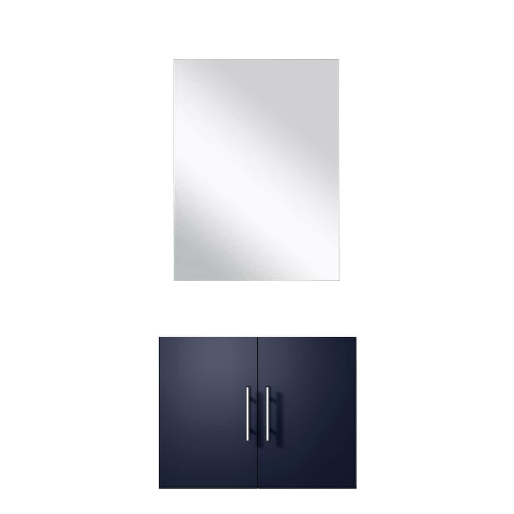 Single Bath Vanity 24" W x 22" D with Mirror Included, 18" Frameless Mirror, Quick Installation and Storage