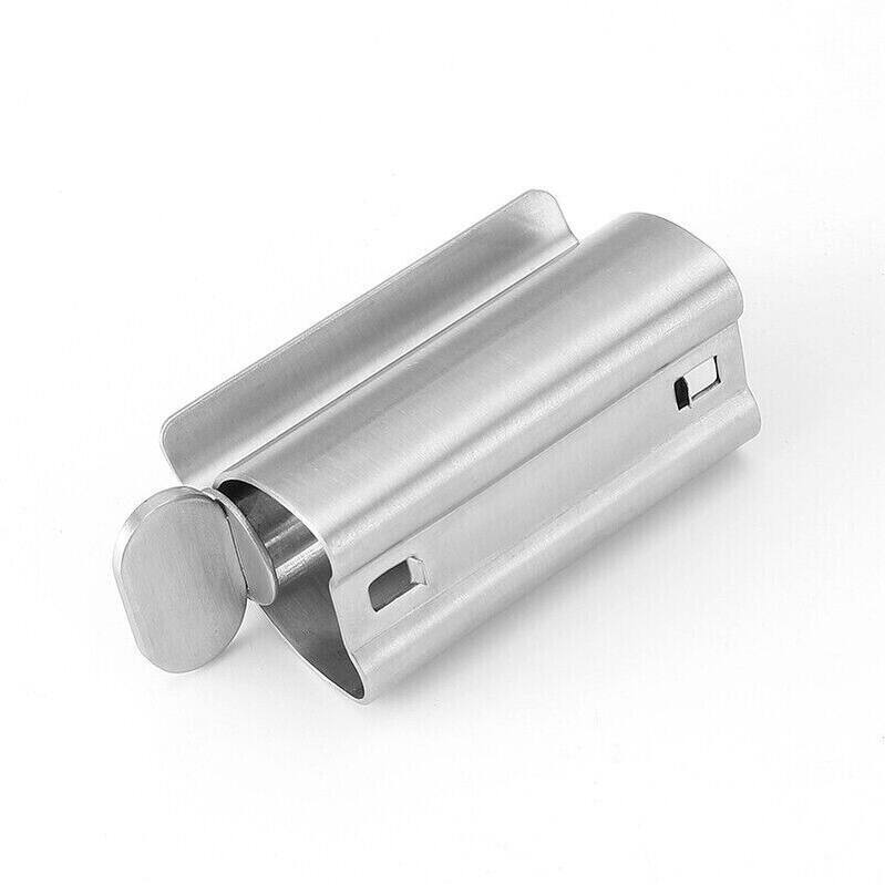 Stainless Steel Toothpaste Rolling Tube Squeezer Silver Bed Bath