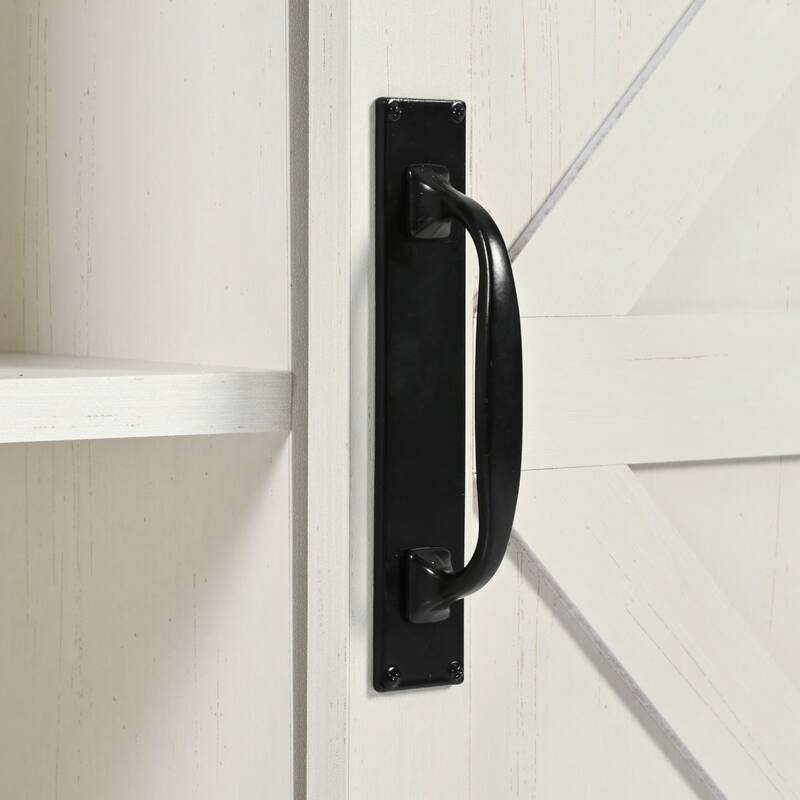 53.7'' Particle Board Farmhouse Kitchen Island with Power Outlet, Drop Leaf, Spice Rack, Rolling Wheels and Drawers