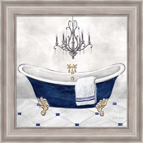 Cynthia Coulter 'Navy Blue Bath II' Framed Art. Opens flyout.