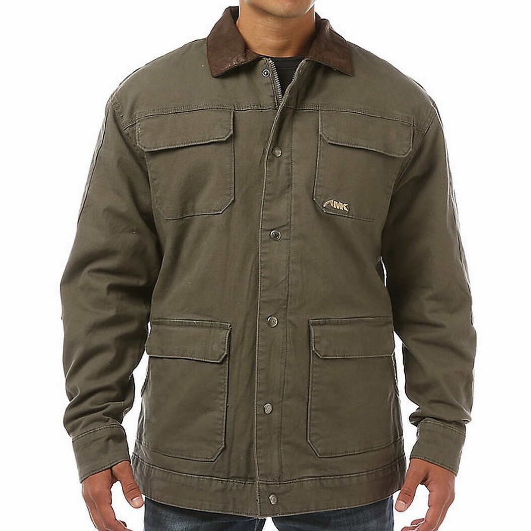 Shop Mk Jackson Hole Gray Mens Size Small S Faux Shearling Field