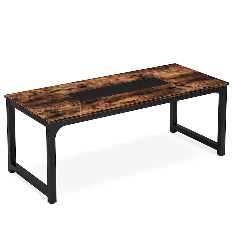 6.5FT Modern Conference Table for Meeting Room, Home Office - 78.9" L x 39.3 W x 30.3" H