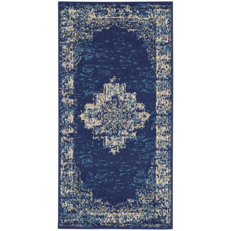 Nourison Grafix Distressed Vintage Medallion Area Rug