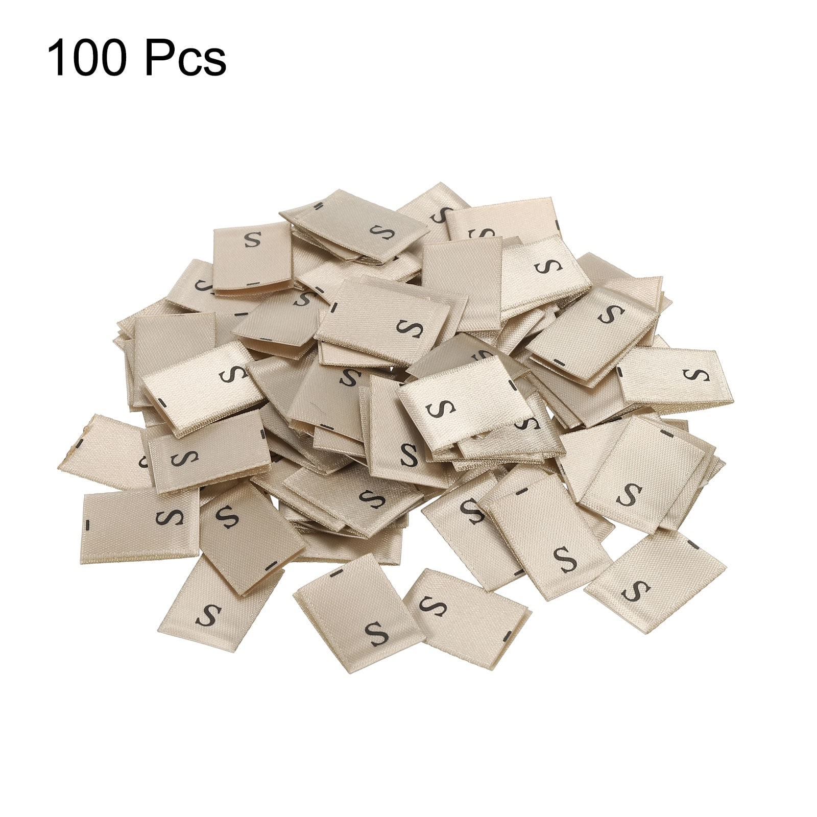 100Pcs Clothing Size Label Black White Labels for Clothes T Shirt Dress  Size Label Tag XS