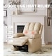 preview thumbnail 61 of 73, Oversized power recliner with heat, massage, 360 degrees swivel, and cup holder.