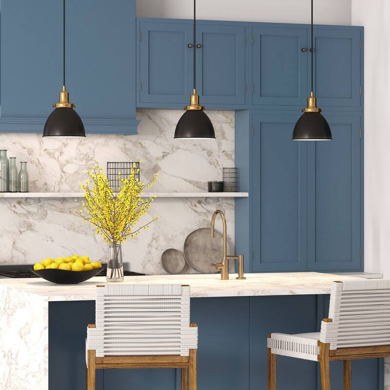 Madison 8" Wide Pendant with Metal Shade