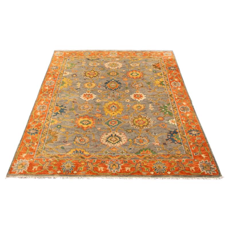 ECARPETGALLERY Hand-knotted Jules Serapi Grey Wool Rug - 9'1 x 11'11
