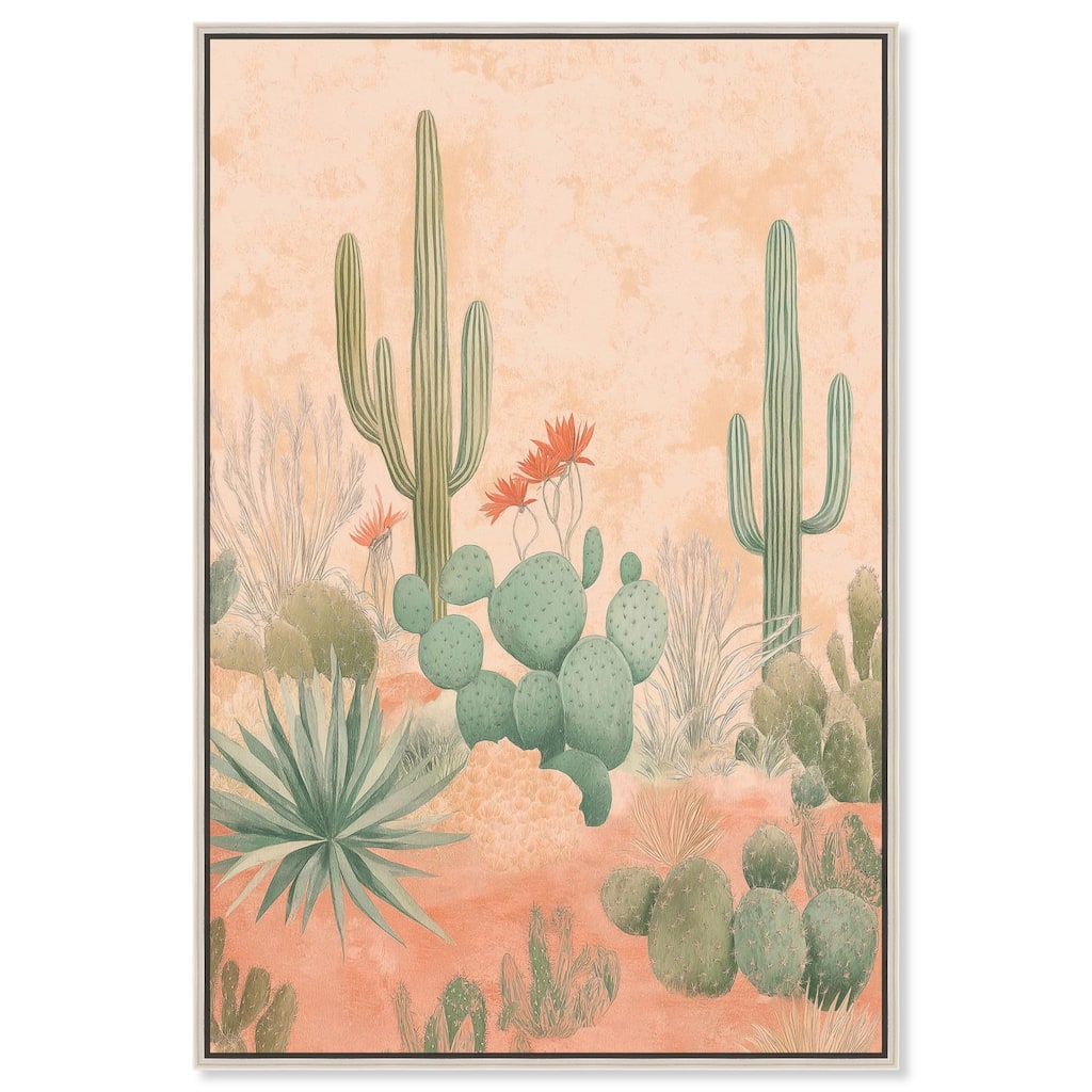 Cactus Ballet Canvas by Art Remedy