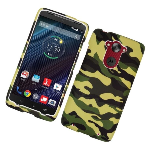 Insten Camouflage Hard Snap-on Rubberized Matte Case Cover For Motorola Droid Turbo