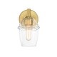 preview thumbnail 1 of 7, Designers Fountain D310M-WS Summer Jazz 10" Tall Wall Sconce Brushed Gold