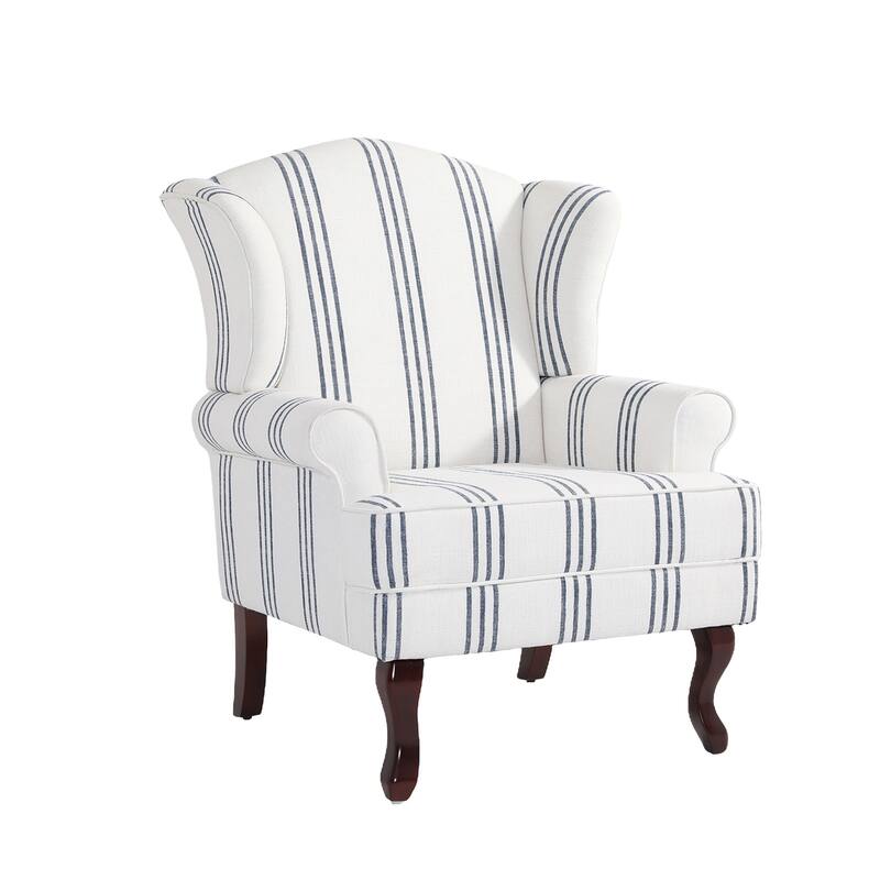 Classic Wingback Accent Chair for Living Room