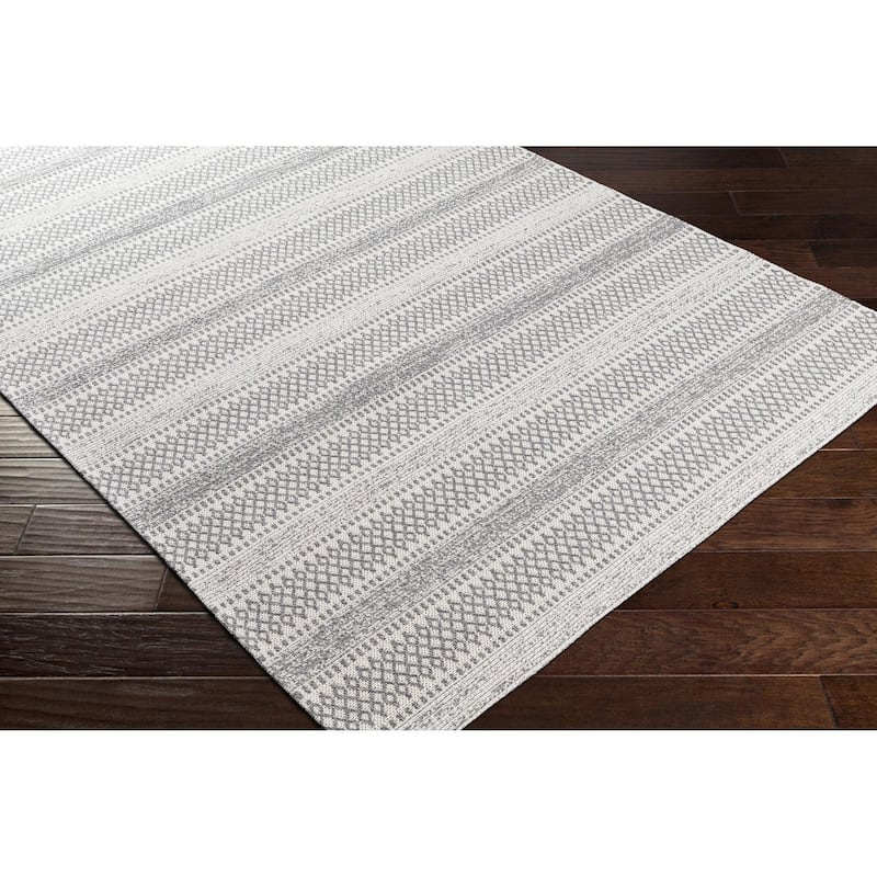Livabliss La Casa Moroccan Stripe Cotton Area Rug