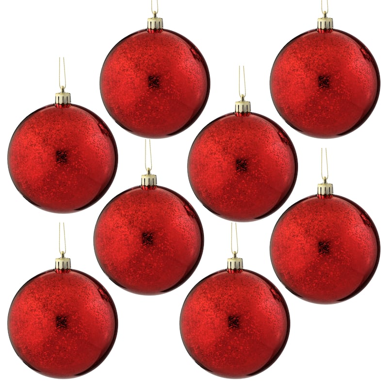100mm Shatterproof Plastic Mercury Ball Ornament