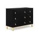 preview thumbnail 7 of 10, Legacy 6 Drawer Dresser with Leather Pulls and Interlocking Drawers
