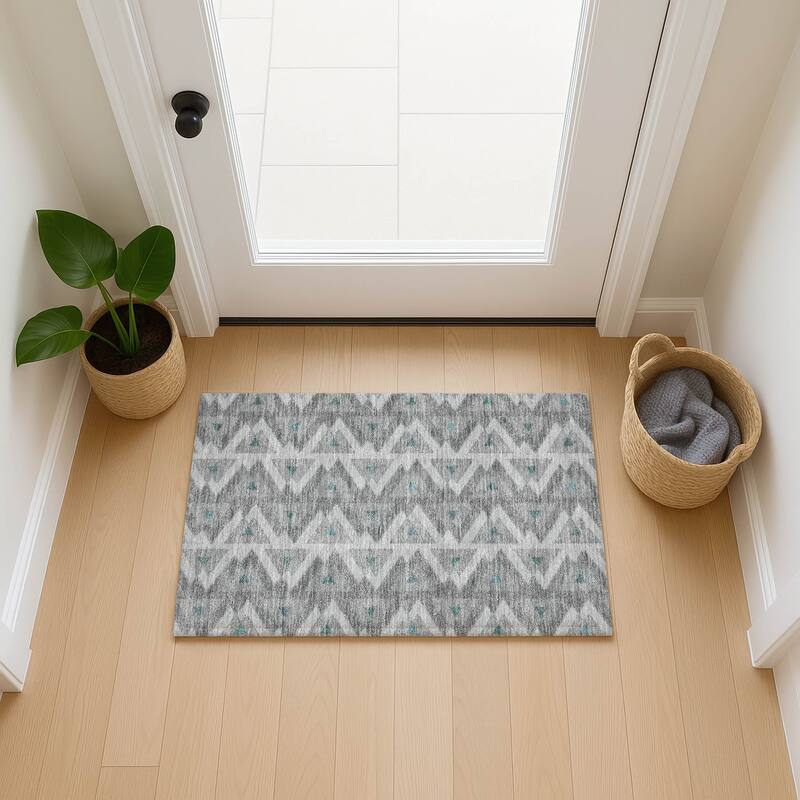 Machine Washable Indoor/ Outdoor Global Lyons Chantille Rug