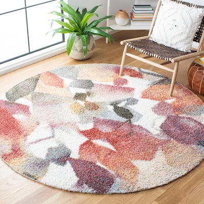 SAFAVIEH Calista Shag Vlefta Abstract 1-inch Thick Rug
