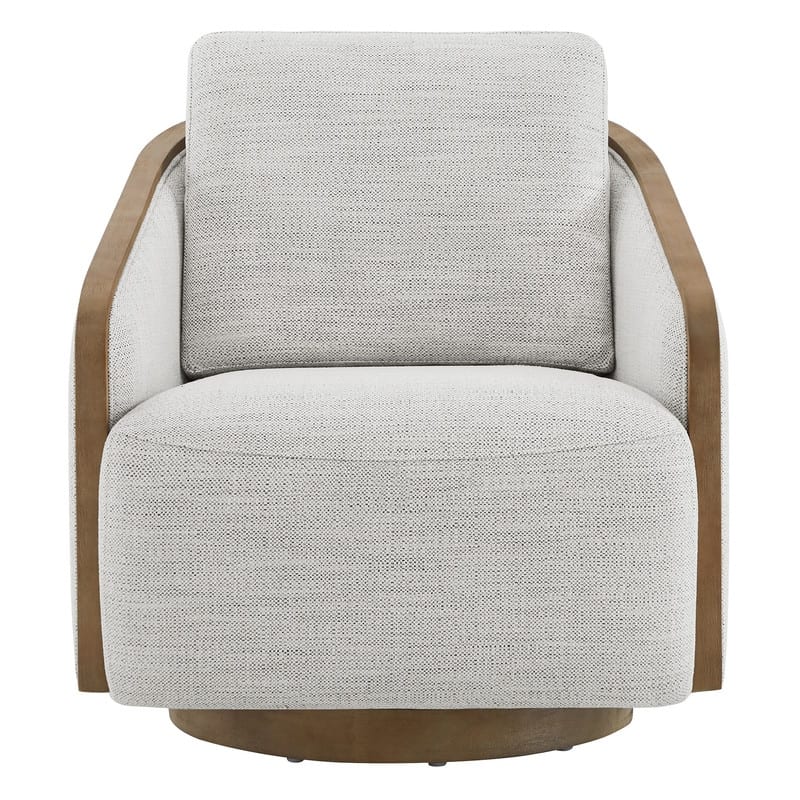 Skyler Modern Upholstered Living Room Swivel Bucket Accent Chair