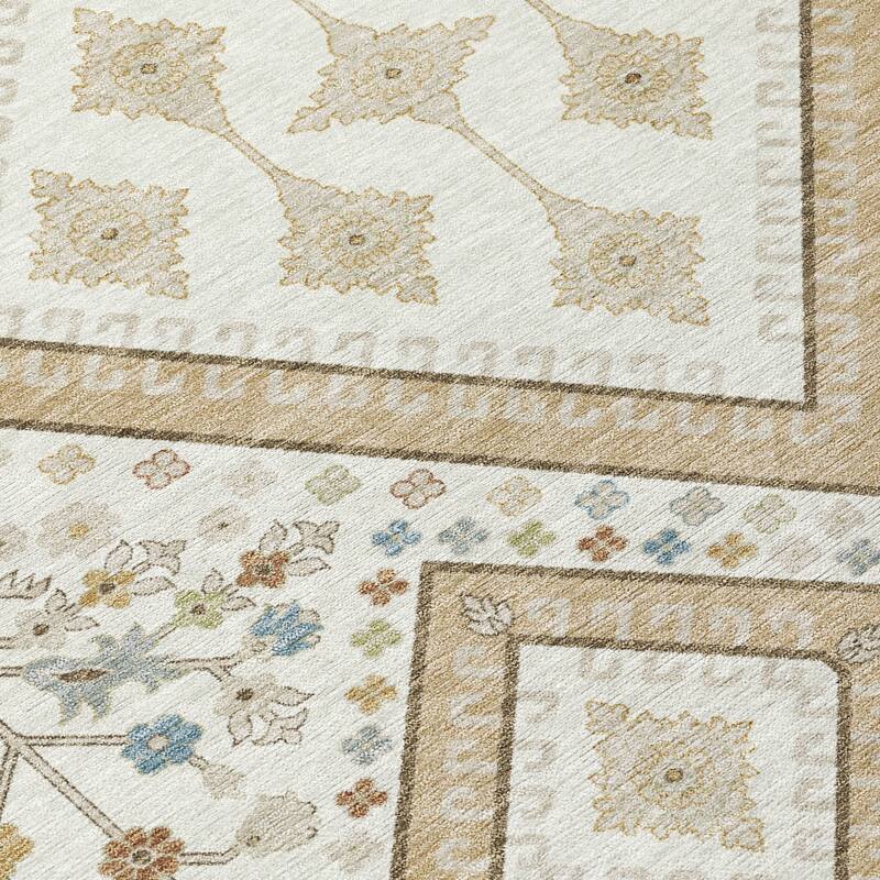 Machine Washable Indoor/ Outdoor Boho Milli Chantille Rug