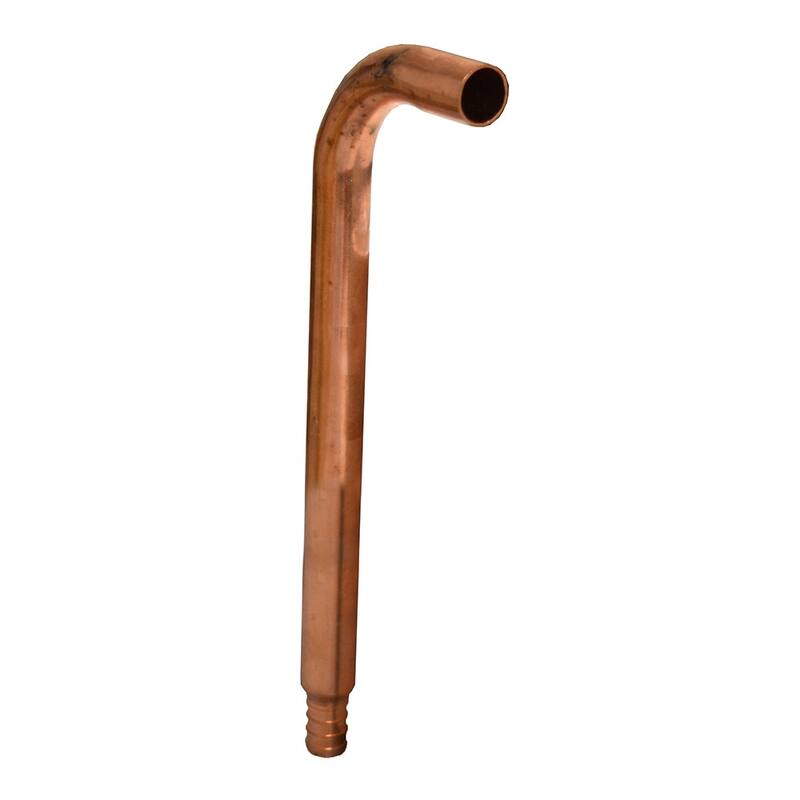 Jones Stephens �" F1807 PEX x �" MSWT Tub/Shower Valve Connector, 8" - Natural