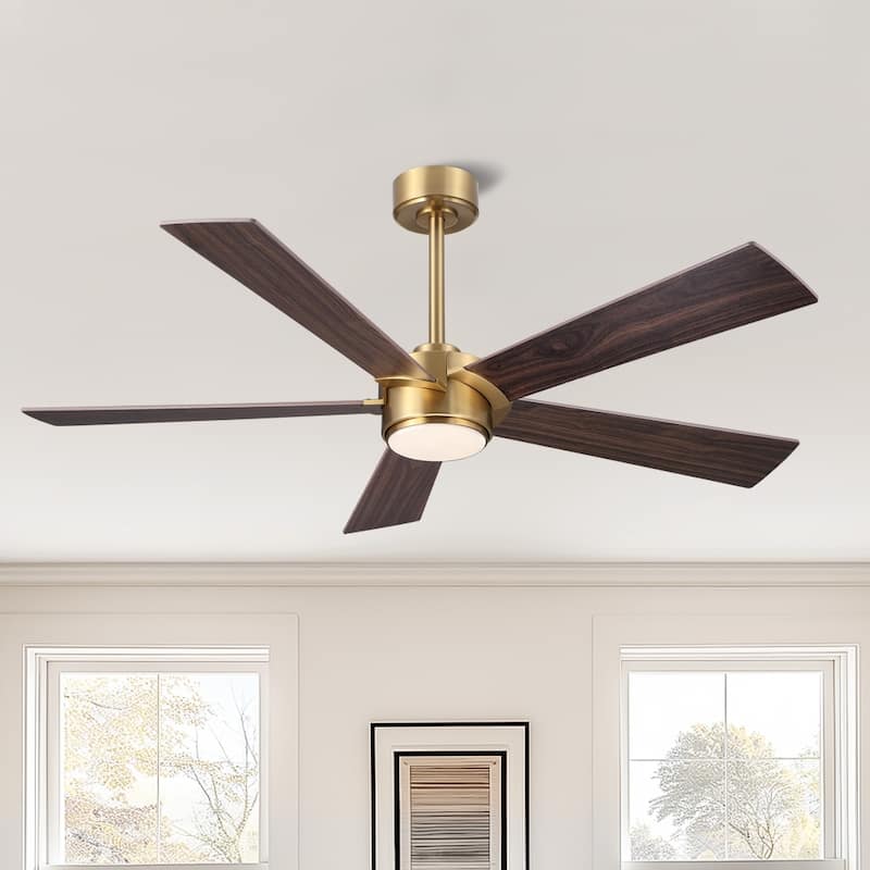 MLiAN 54 In. 5 Blades Indoor LED Ceiling Fan with Remote Control - 54"
