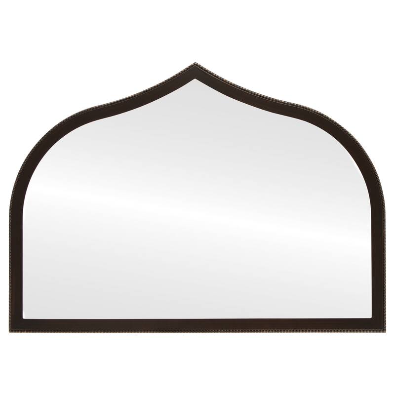 Van Buren Framed Mantel Mirror - Teardrop Cathedral - 38.4x27.4 - Rubbed Bronze