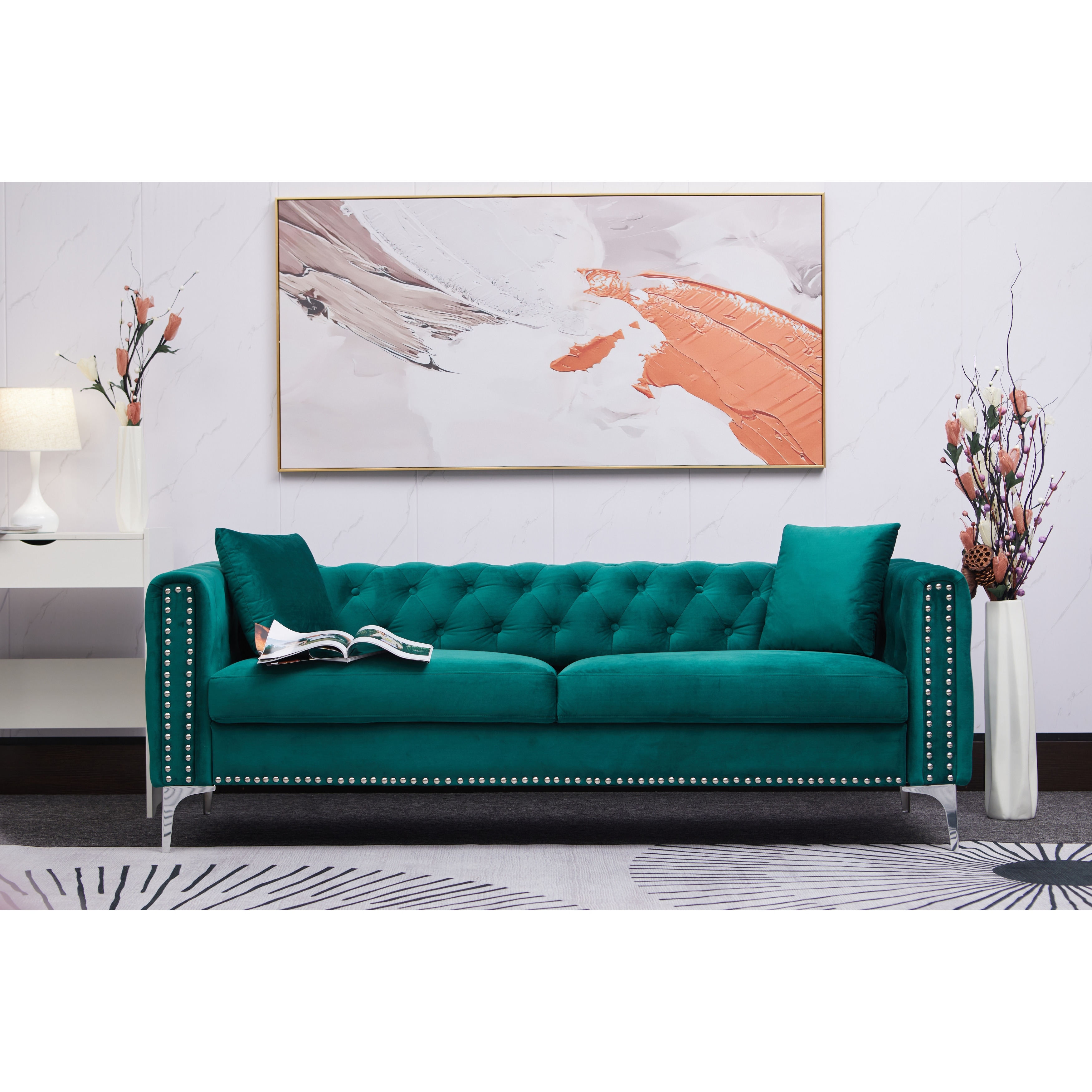 Small tufted sofa sale