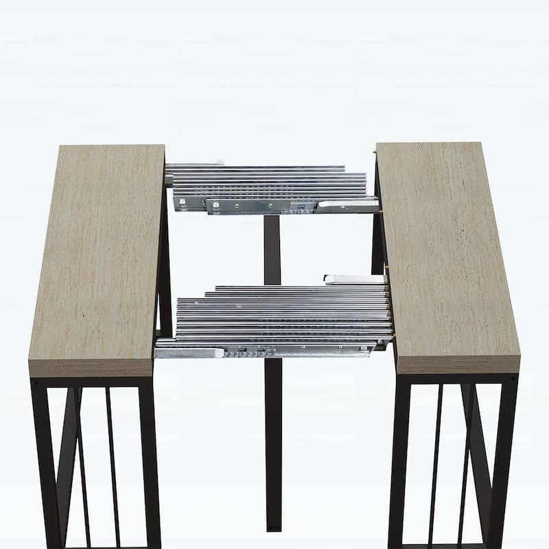 Space-Saving Wood Dining Table for Kitchen/Dining Room/Living Room