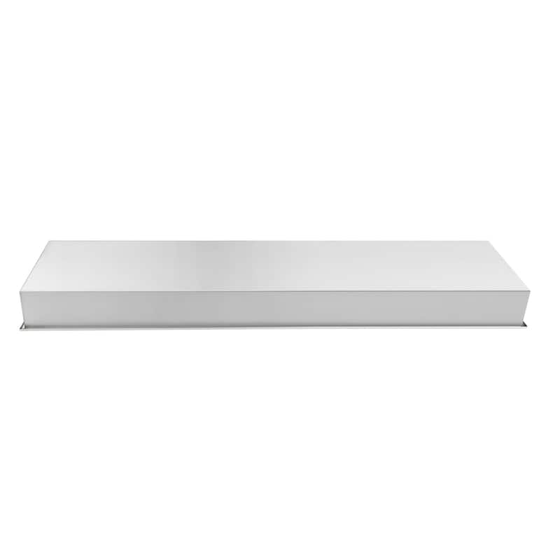 12-in x 48-in Ultra-thin Frame Recessed Stainless Steel Shower Niche Brushed Stainless Steel
