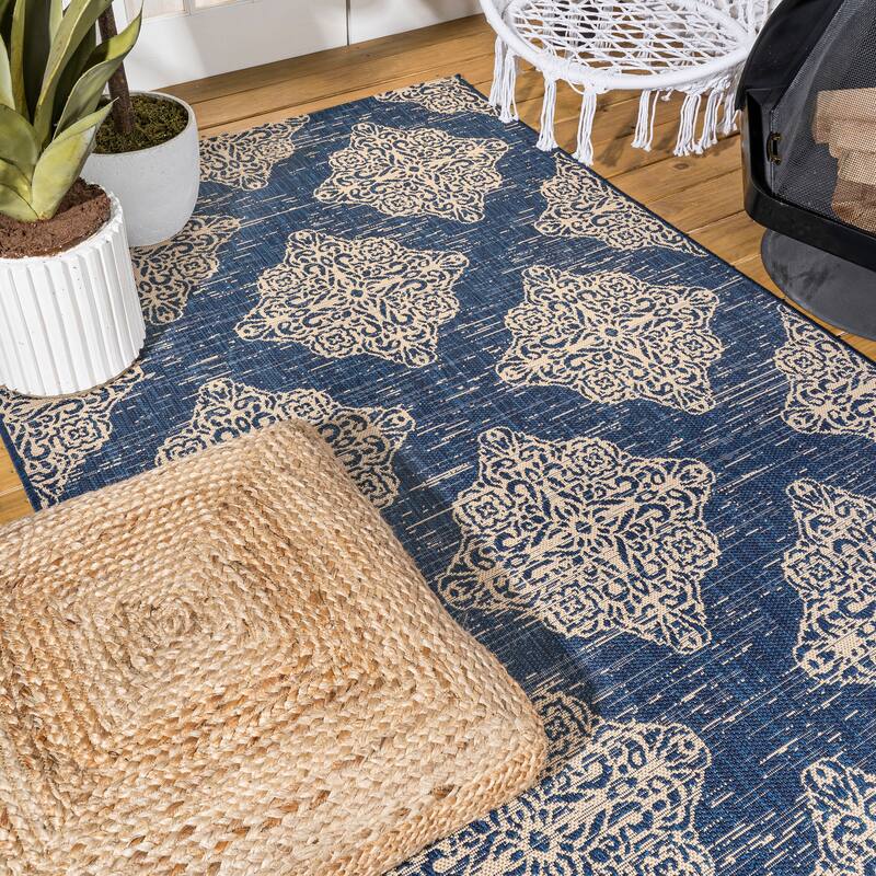JONATHAN Y Arabesque Ornate Medallions Indoor/Outdoor Area Rug