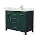 Option Green / Giotto Quartz Top / Brushed Gold Hardware