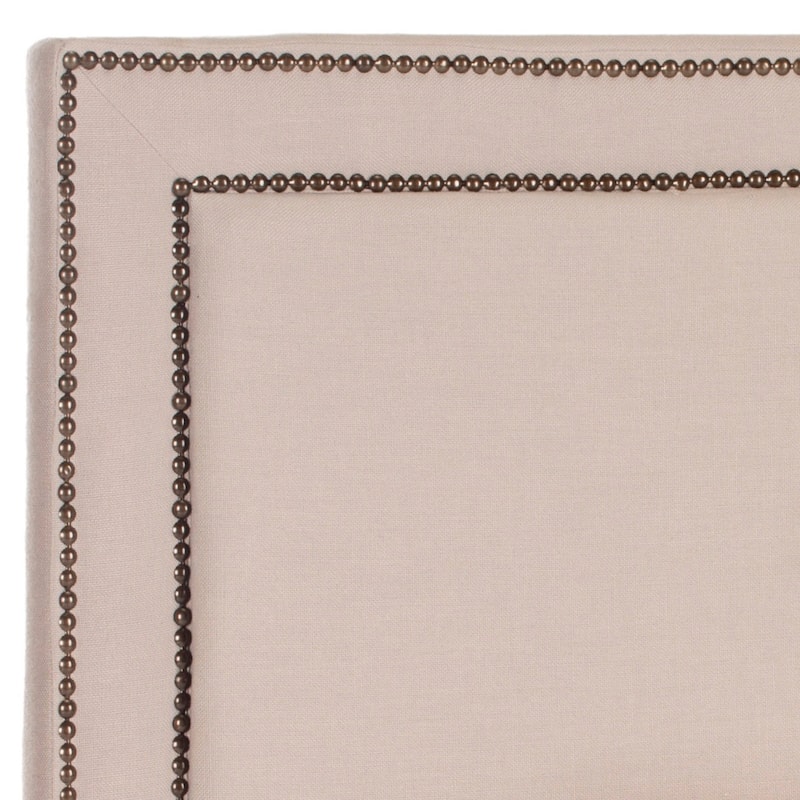 SAFAVIEH Kindra Grey Velvet Upholstered Headboard