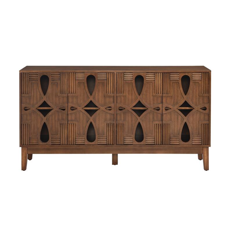 Mid Century Modern 60-inch 4-Shelf Dining Sideboard/Buffet