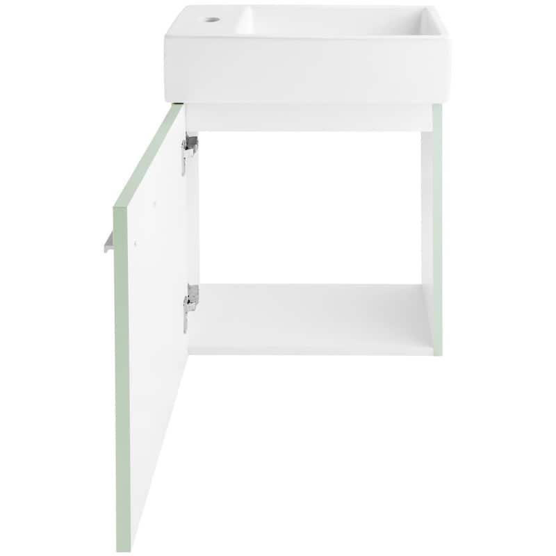 Swiss Madison SM-BV615 Colmer 19" Wall Mounted Single Basin Vanity Set