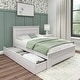 preview thumbnail 1 of 13, Max and Lily Farmhouse Full Bed w/ Panel Headboard and Storage Drawers