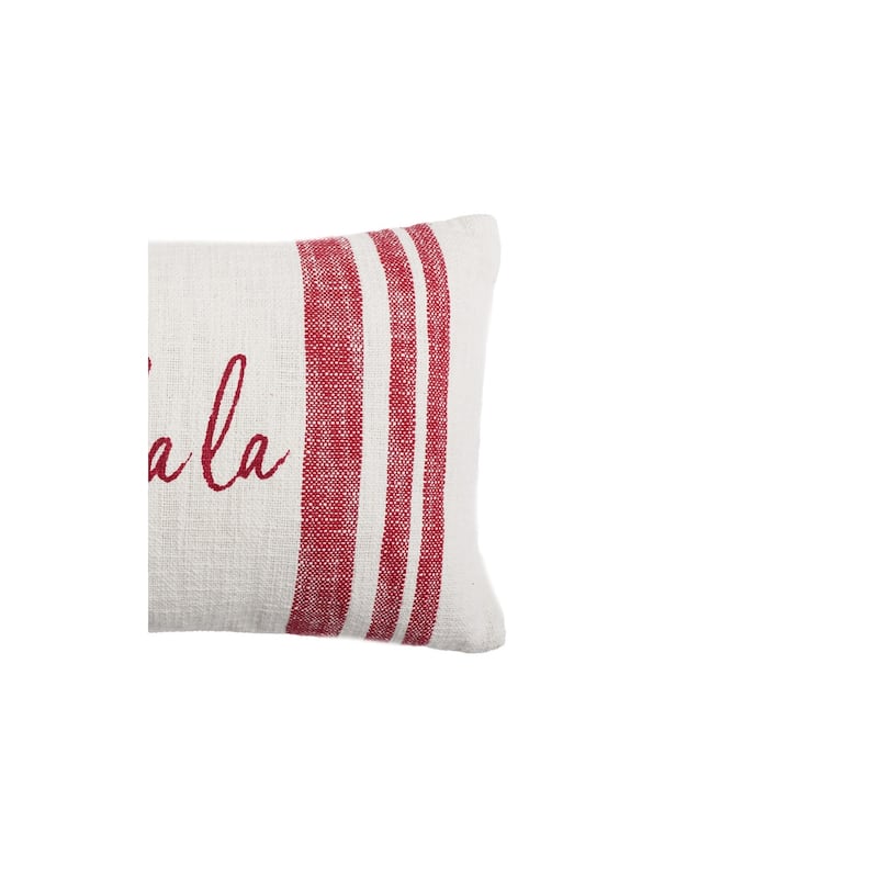 14" x 22" Morgan Falala Woven Christmas Throw Pillow